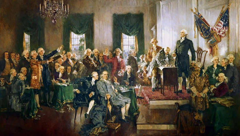 Signing the Constitution painting